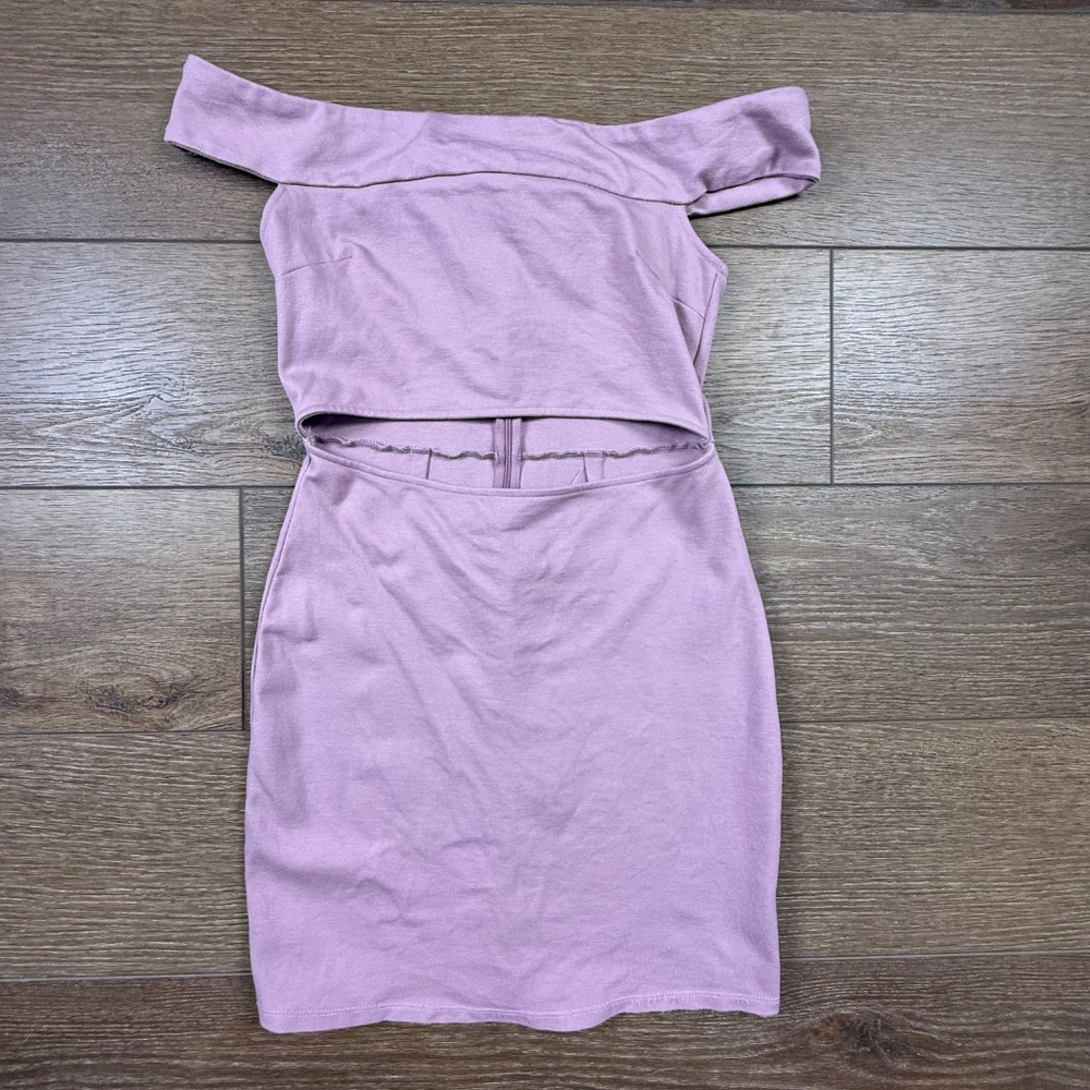 Urban Outfitters Silence + noise off the shoulder mini cutout dress Sz S Party - Picture 7 of 11